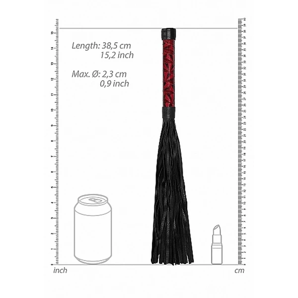 Ouch! Luxury Whip Burgundy - Maska na oczy