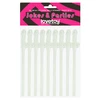 Lovetoy Glow In The Dark Willy Straws – Pack Of 9 słomki