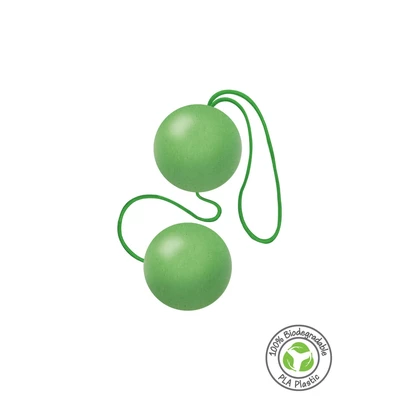 FUCK GREEN Sphere Balls Green - Kulki gejszy z materiałów eco, Zielony