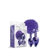 Nixie Set Pom Pom And Jewel Inlaid Purple Metallic - Zestaw korków analnych, Fioletowy