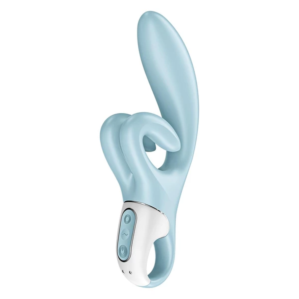 Satisfyer Touch Me Blue - Wibrator króliczek elastyczny, Niebieski