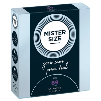 Mister Size 69Mm Pack Of 3 - Prezerwatywy