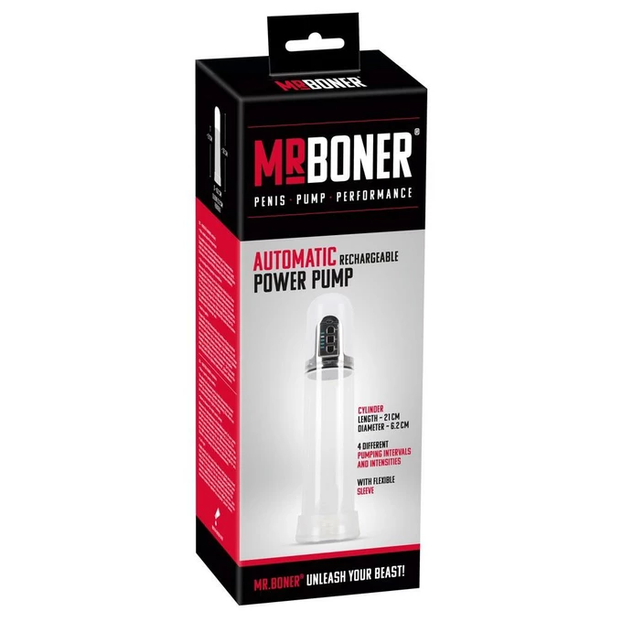 Mister Boner Rechargeable Pump - Pompka do penisa automatyczna