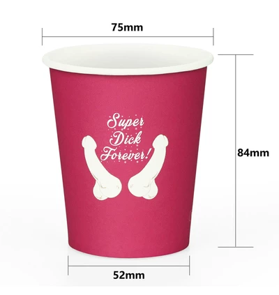 Lovetoy Super Dick Forever Bachelorette Paper Cups(Pack Of 6)