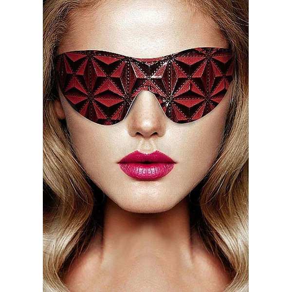 Ouch! Luxury Eye Mask Burgundy - Maska na oczy