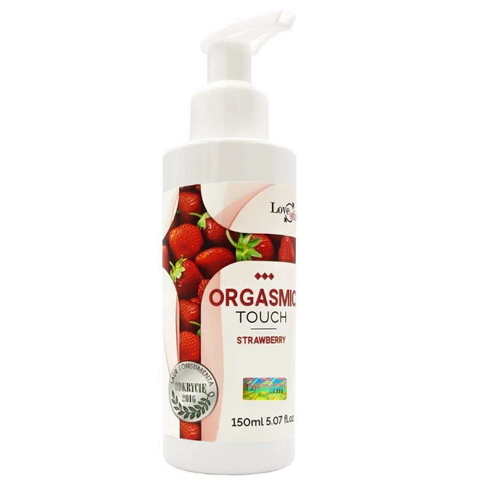 LoveStim Orgasmic Touch Stawberry 150 Ml - Żel do masażu truskawkowy