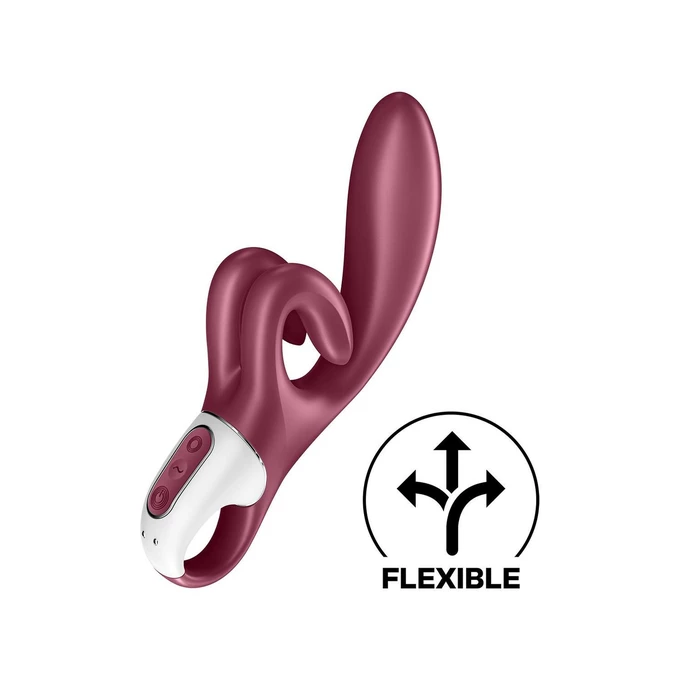 Satisfyer Touch Me Red - Wibrator króliczek elastyczny, Czerwony