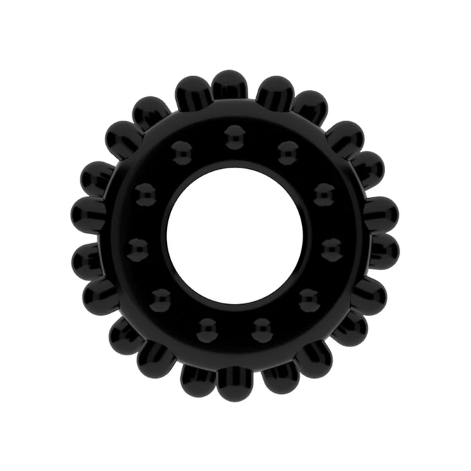 Lovetoy Power Plus Cockring Black 3 - Elastyczny pierścień erekcyjny