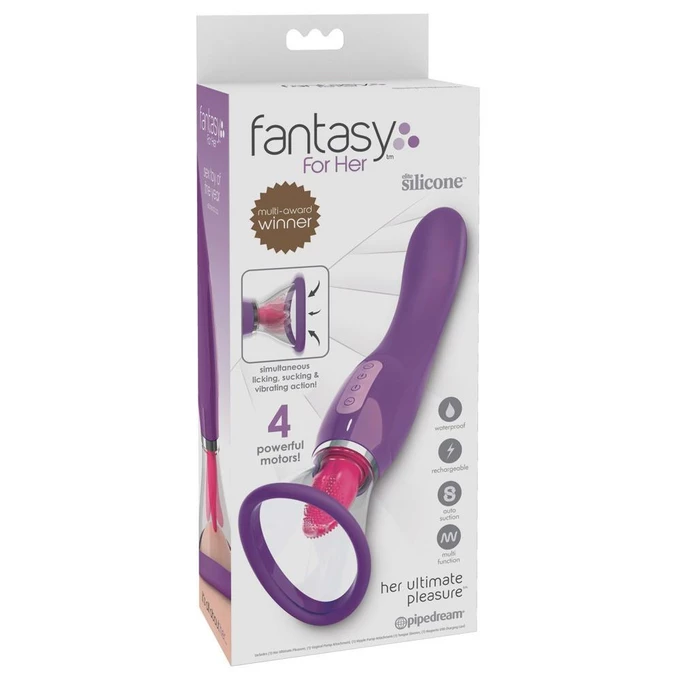 Fantasy Ffh Her Ultimate Pleasure Purp - Wibrator łechtaczkowy imitujący seks oralny