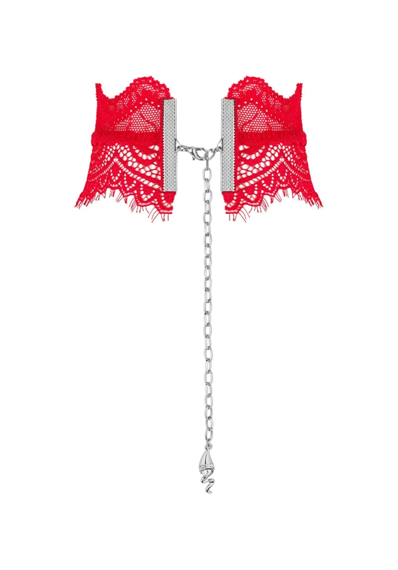 Obsessive Bergamore - Choker , Czerwony