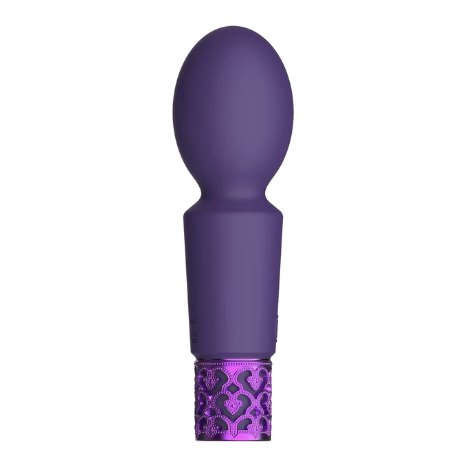 Royal Gems Brilliant Rechargeable Silicone Bullet Purple - Wibrator wand, Fioletowy
