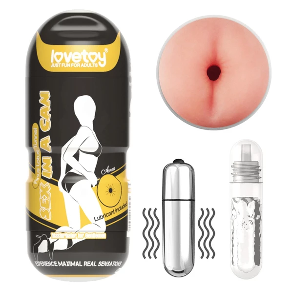 Lovetoy Sex In A Can Anus Stamina Tunnel Vibrating - Masturbator wibrujący