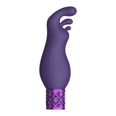 Royal Gems Exquisite Rechargeable Silicone Bullet Purple - Wibrator punktowy, Fioletowy
