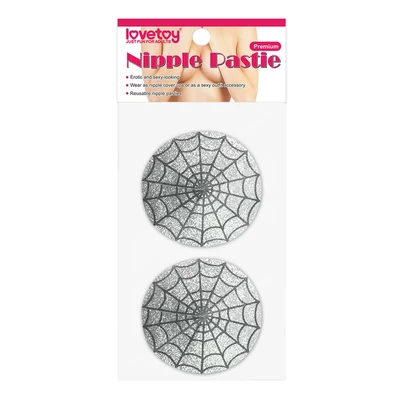 Lovetoy Reusable Spider Glittering Sexy Nipple Pasties - Nasutniki