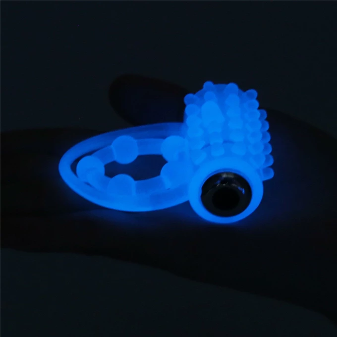 Lovetoy Lumino Play Vibrating Penis Ring dual - Wibrujący pierścień erekcyjny świecący w ciemności