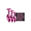 Nixie  Trainerâ Set, Pink Metallic - Zestaw korków analnych z kryształem, Różowy