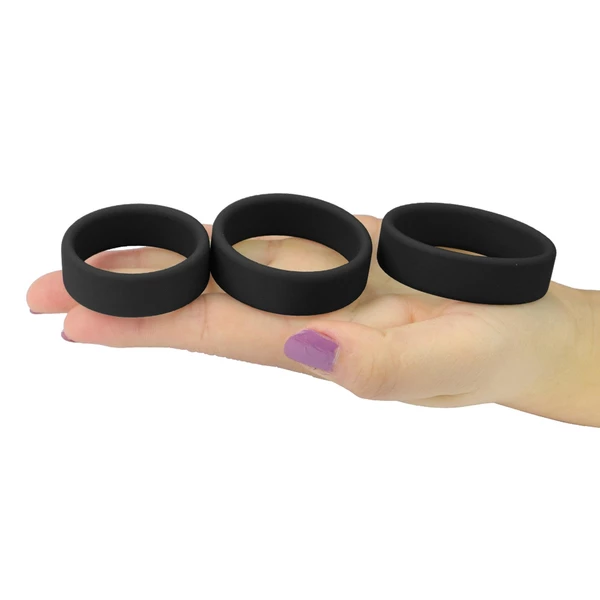 Lovetoy Power Plus Soft Silicone Pro Ring - Zestaw elastycznych pierścieni na penisa