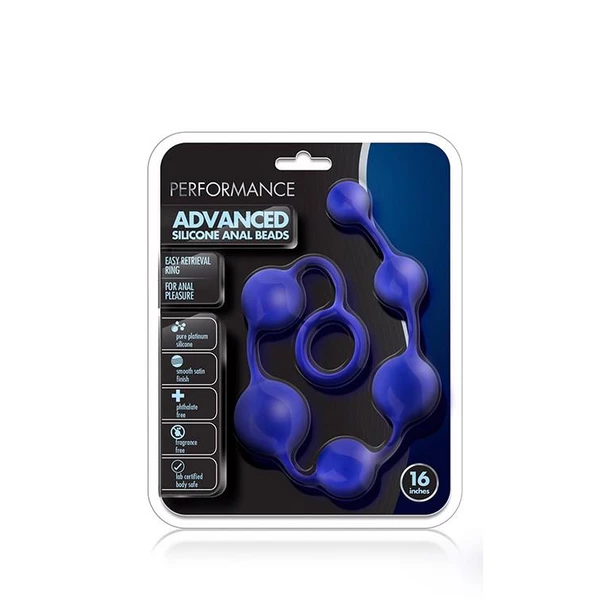 Performance Performance Silicone Anal Beads Indigo - Koraliki analne