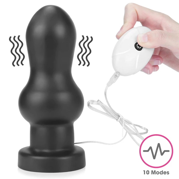 Lovetoy 7' King Sized Vibrating Anal Rammer - Wibrujący korek analny z pilotem