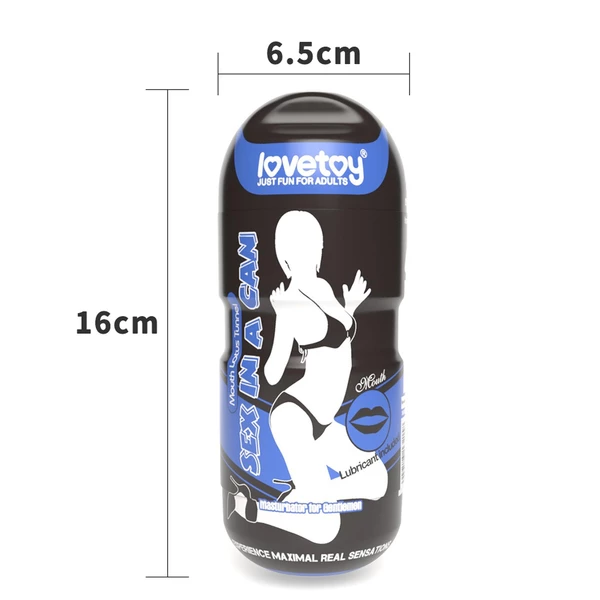 Lovetoy Sex In A Can Mouth Lotus Tunnel Vibrating - Masturbator wibrujący