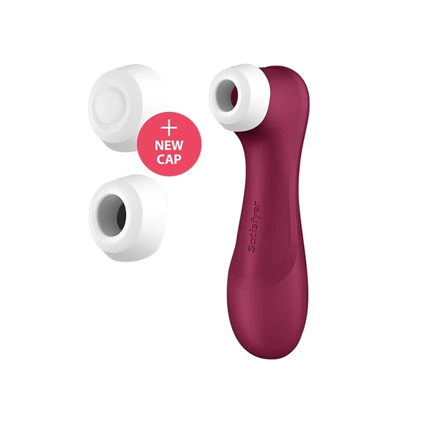 Satisfyer Pro 2 Generation 3 With Liquid Air Wine Red - Wibrator łechtaczkowy wibracje i stymulacja soniczna, Bordowy