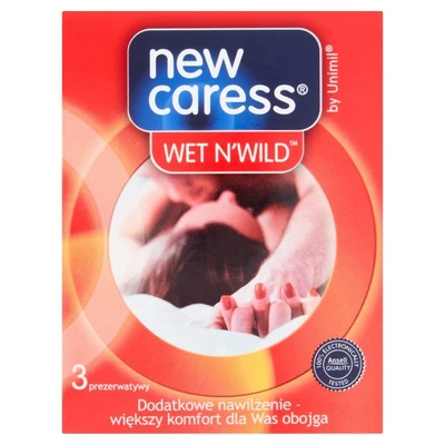 New Caress Box 3 Wet N' Wild - Prezerwatywy