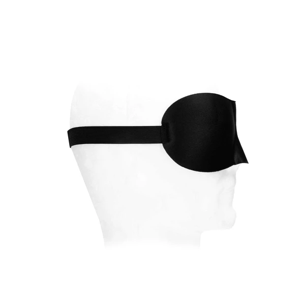Ouch! Satin Curvy Eye Mask With Elastic Straps - Maska na oczy