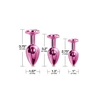 Nixie  Trainerâ Set, Pink Metallic - Zestaw korków analnych z kryształem, Różowy
