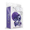 Nixie Set Pom Pom And Jewel Inlaid Purple Metallic - Zestaw korków analnych, Fioletowy