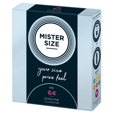 Mister Size 64Mm Pack Of 3 - Prezerwatywy