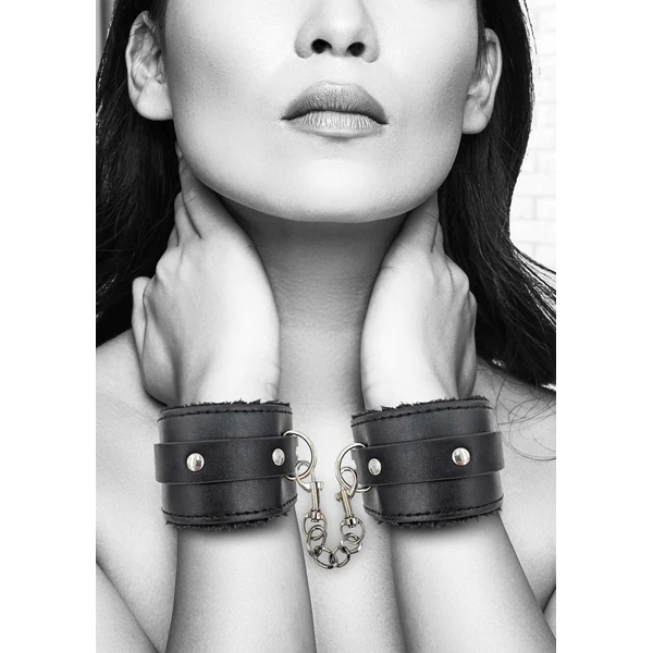 Ouch! Hand Cuffs With Adjustable Straps - Kajdanki na nadgarstki