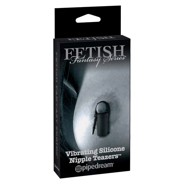 Pipedream Vibrating Nipple Teazers Black - Wibrujące zaciski na sutki