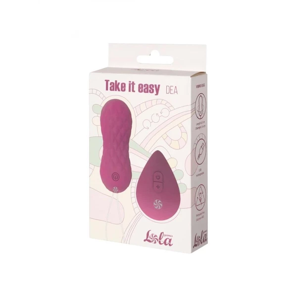 Lola Toys Vibrating Balls Take It Easy Dea - Wibrująca kulka z pulsacją i pilotem