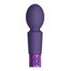 Royal Gems Brilliant Rechargeable Silicone Bullet Purple - Wibrator wand, Fioletowy