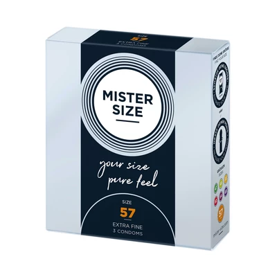 MISTER SIZE 57Mm Condoms 3Pcs Natural - Prezerwatywy