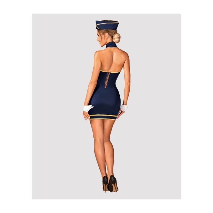 Obsessive Stewardess - Strój erotyczny, Niebieski