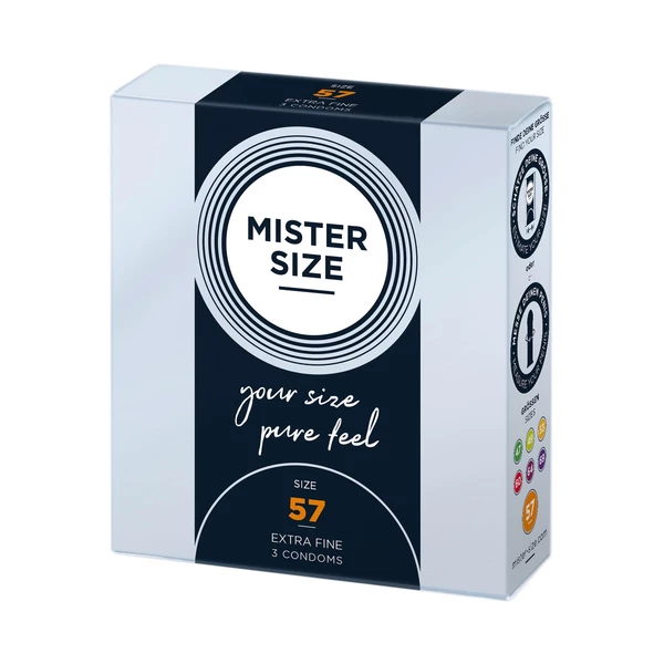 MISTER SIZE 57Mm Condoms 3Pcs Natural - Prezerwatywy