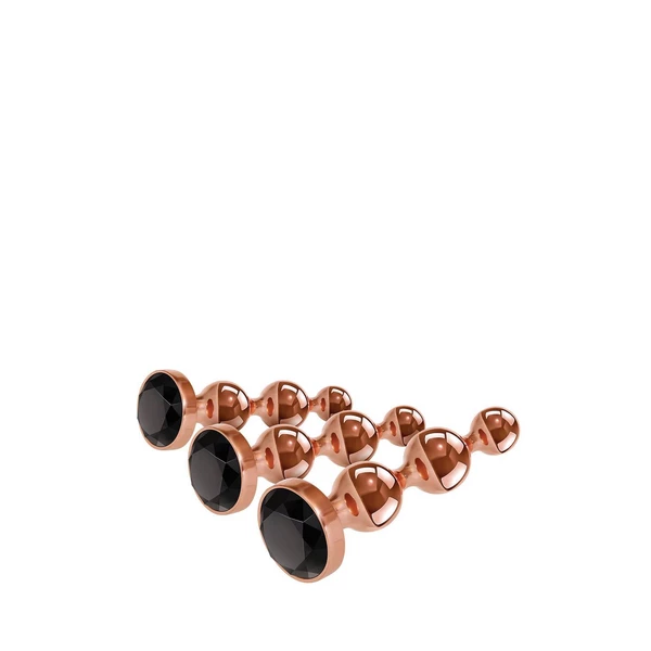 Gender X Gold Digger Set - Zestaw koralików analnych z kryształem
