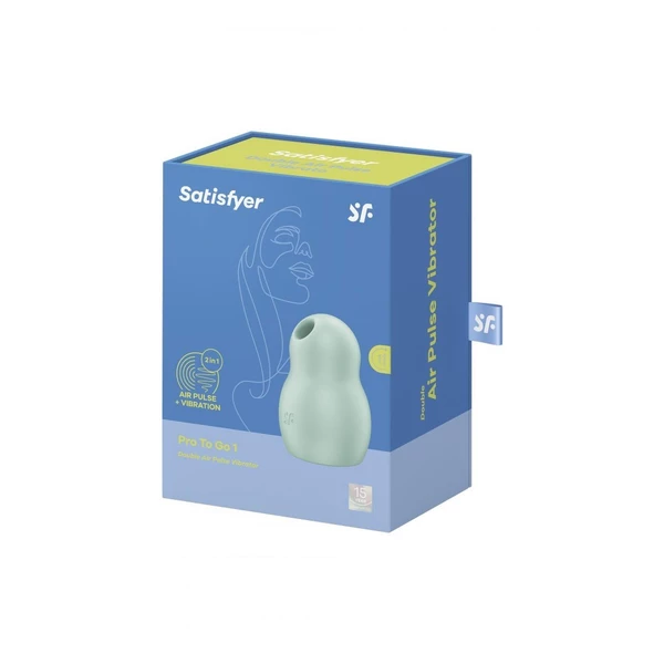 Satisfyer Pro To Go 1 Mint - Wibrator soniczny do łechtaczki z wibracjami, Zielony