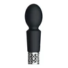 Royal Gems Brilliant Rechargeable Silicone Bullet Black - Wibrator wand, Czarny