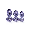 Nixie  Trainerâ Set, Purple Metallic - Zestaw korków analnych z kryształem, Fioletowy