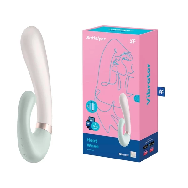Satisfyer Heat Wave Connect App (Mint) - Wibrator króliczek z podgrzewaniem i aplikacją mobilną