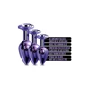 Nixie  Trainerâ Set, Purple Metallic - Zestaw korków analnych z kryształem, Fioletowy
