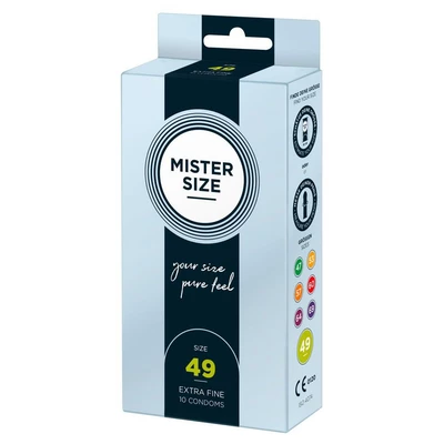 Mister Size 49Mm Pack Of 10 - Prezerwatywy