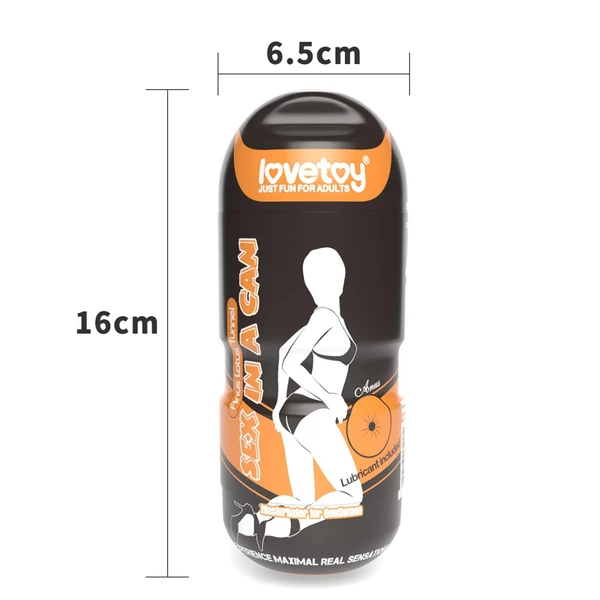Lovetoy Sex In A Can Anus Lotus Tunnel Vibrating - Masturbator wibrujący