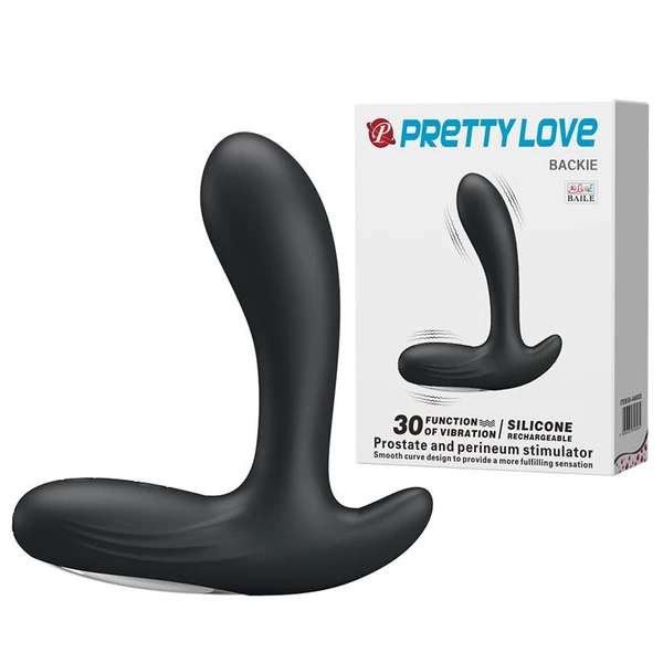 Pretty Love Backie Black 30 - Wibrujący masażer prostaty