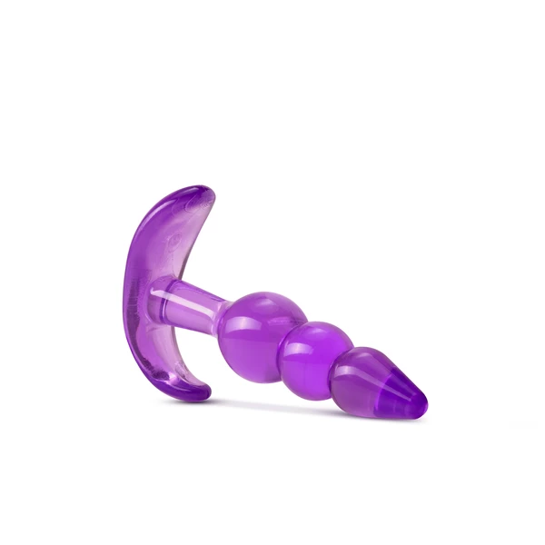 B Yours Triple Bead - Korek analny, fioletowy