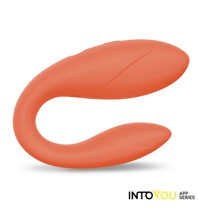 IntoYou Couple toy - Elastyczne, wibrujące jajeczko sterowane aplikacją, Koralowe