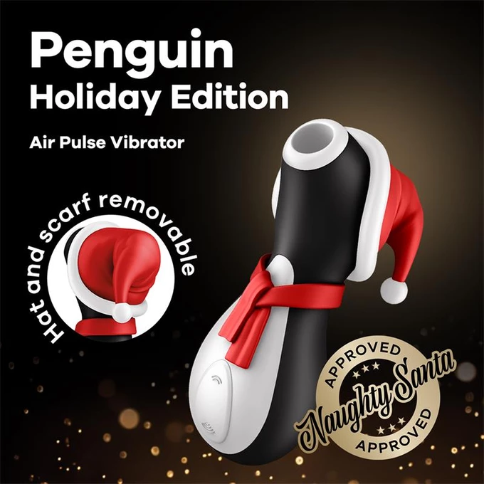 Satisfyer Penguin Holiday Edition - Bezdotykowy masażer łechtaczki, wersja świąteczna