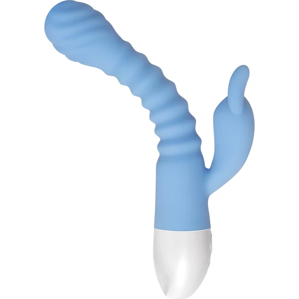 Evolved Bendy Bunny - Elastyczny wibrator króliczek, Niebieski